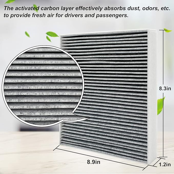 2Pcs Capume for Cabin Air Filter JM133 Fits for 2021-2025 Elantra, 2022-2024