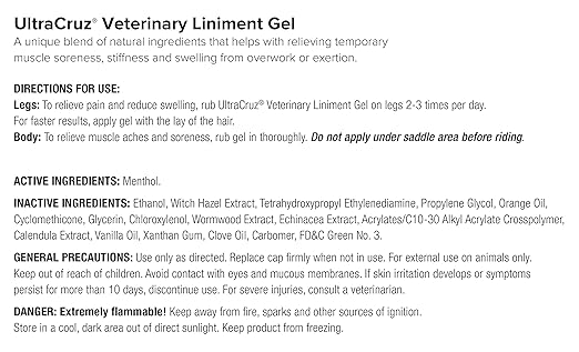 UltraCruz® Veterinary Liniment Gel for Horses, 32 oz