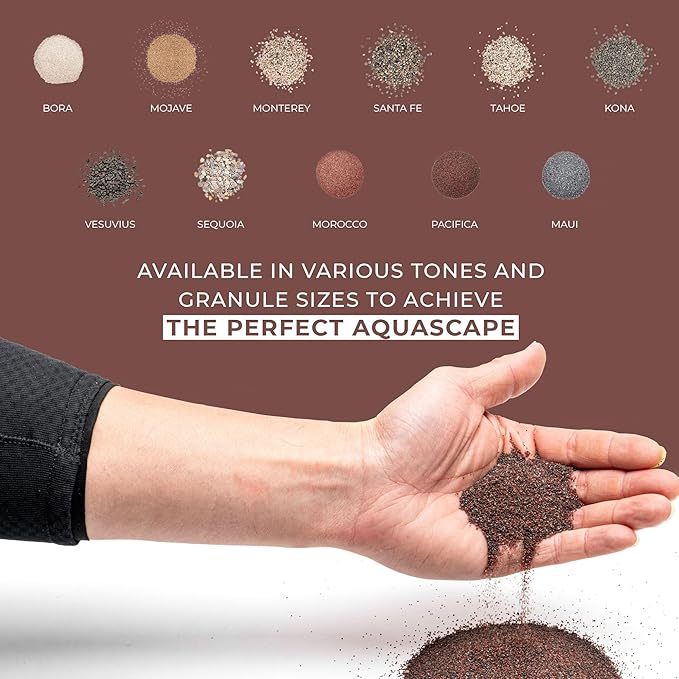 UNS Controsand - Pacifica, 8L - Natural Freshwater 0.4-0.9mm Dark Reddish Sand for Aquascaping Planted Tanks - Aquarium, Terrarium, Paludarium Substrate for Betta, Shrimp, Fish, Jumping Spider, Turtle