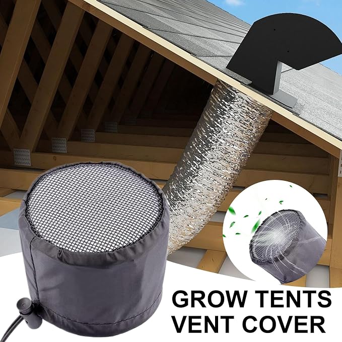 Duct Filter Vent Cover – Planting Ventilation Fitting, 2 Pieces Flexible