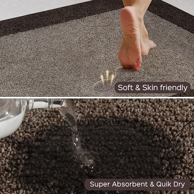 Machine Washable Kitchen Rug 24" x 36", Non Slip Kitchen Mat