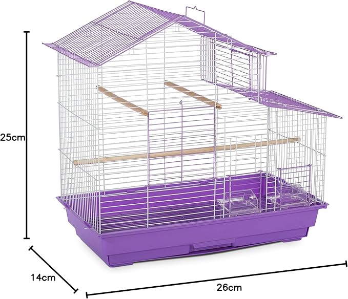 Prevue Pet Products SP41615-1 House Style Bird Cage, Small, Purple