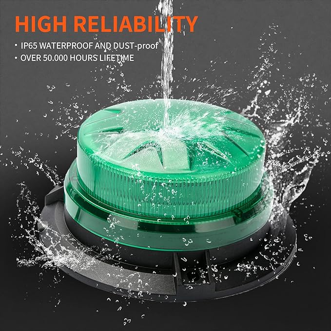 Green Led Emergency Strobe Beacon Lights