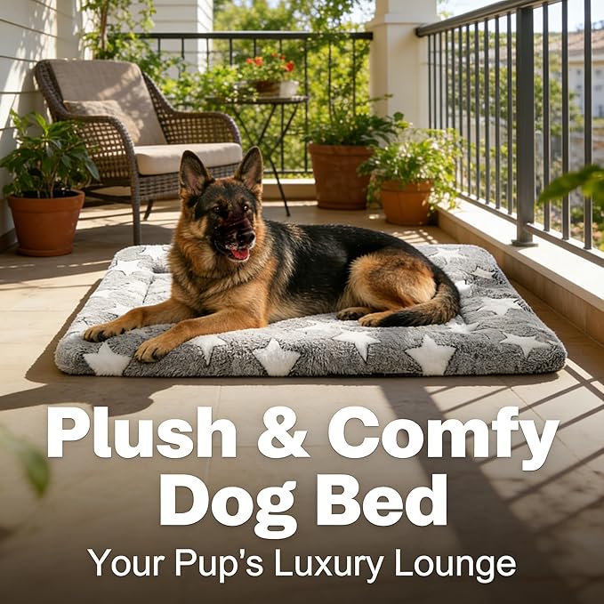 Dog Bed Mat - Reversible Dog Crate Bed Mats, Soft & Breathable Kennel Pad, Durable Crate Bed for Small Medium Large Dogs & Cats