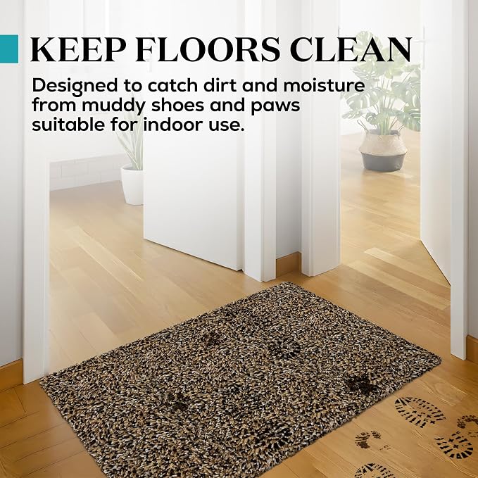 Premium Microfiber Indoor Door Mat – 36"x72" Washable Entry Mat, Waterproof