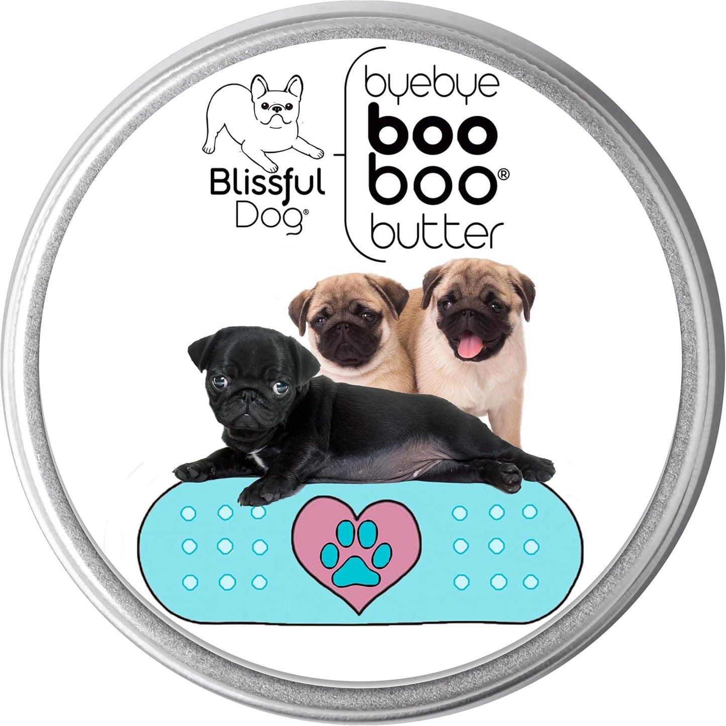 The Blissful Dog 2 oz TIN Pug Booboo Butter