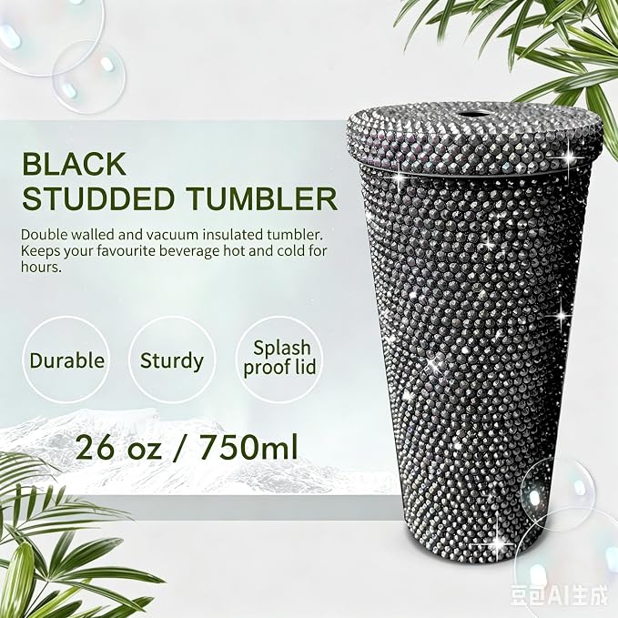 26oz Bling Rhinestone Tumbler