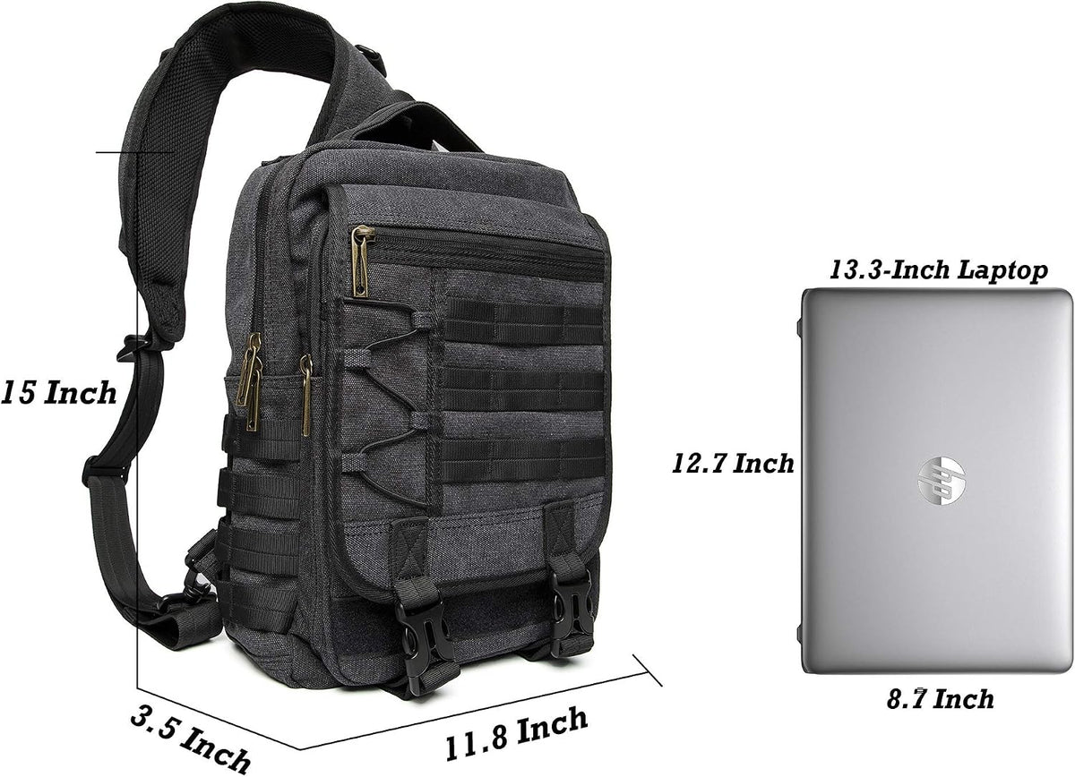 NICGID Sling Bags Chest Shoulder Backpacks, Laptop Backpack Crossbody Messenger Bag Travel Outdoor Men Women