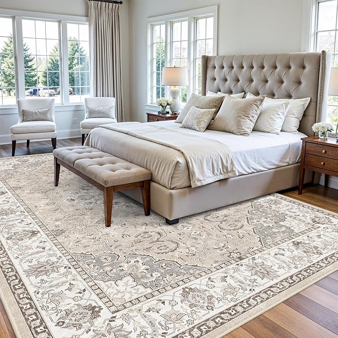 Washable Large 9x12 Area Rug