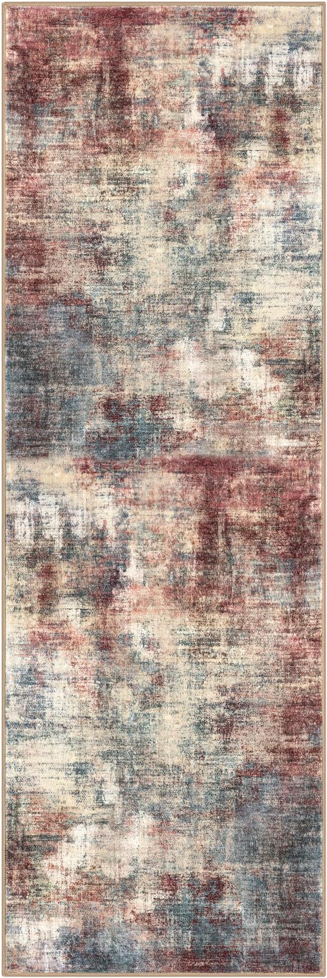 IOHOUZE Abstract Runner Rug 2x6 Ft Washable Runners