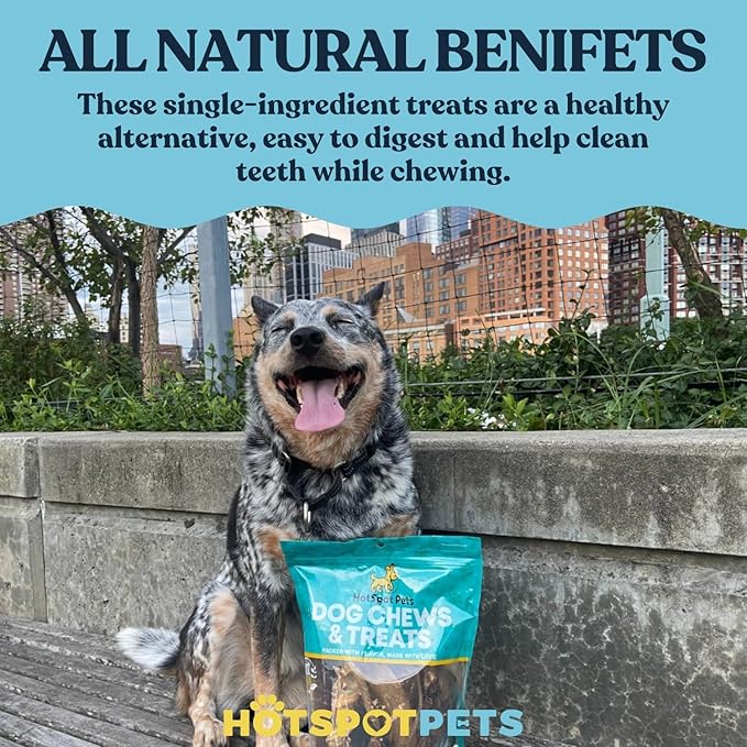 hotspot pets Dehydrated Beef Lung Dog Treats - 2lb Big Bag- All-Natural, One Ingredient - High Protein, Low Fat - Slow Roasted Oven Baked Dog Chews, A Healthy Rawhide Alternative for All Dogs