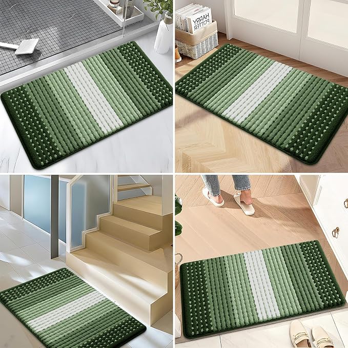 Kitinjoy Indoor Outdoor Door Mat, 59x20 Non-Slip Absorbent Dirt Trapper