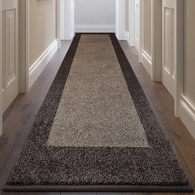 Machine Washable Runner Rug 32" x 168", Non Slip Kitchen Rug