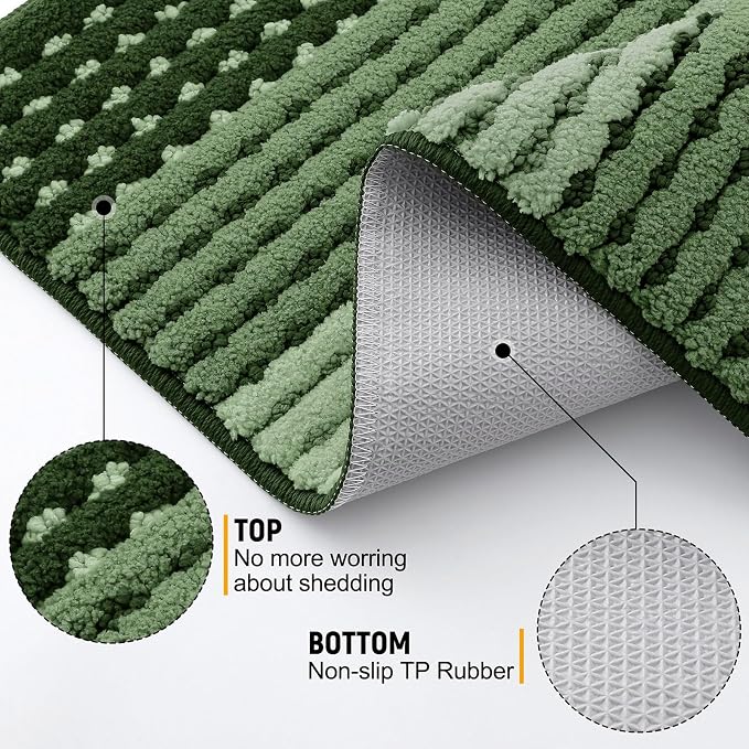 Kitinjoy Indoor Outdoor Door Mat, 71x24 Non-Slip Absorbent Dirt Trapper