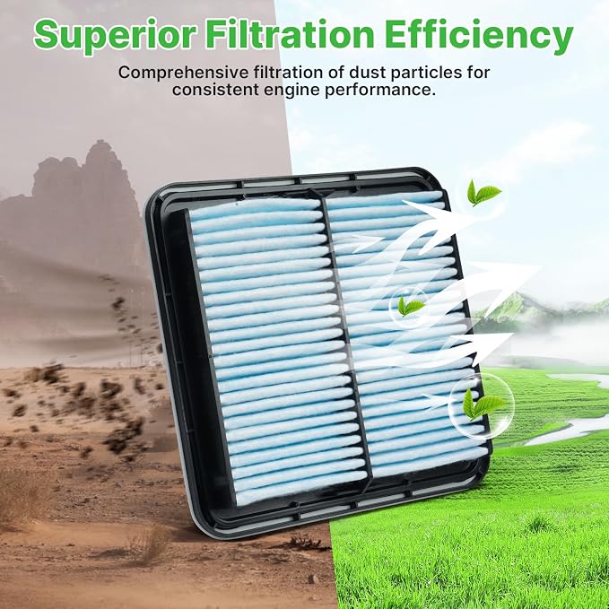 2PCS Engine Air Filter Fit for Subaru Outback 2005-2019, Forester 2009-2018