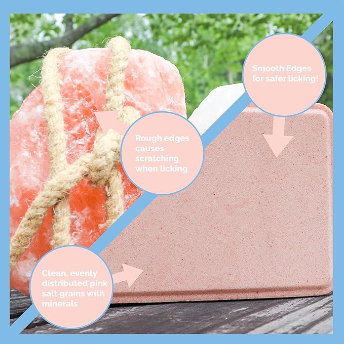 Himalayan Secrets Compressed Pink Salt Lick for Livestock and Wildlife Animals, Pure & Natural Feed Salt Block, Minerals & Trace Elements, No Additives, 5.5LB (2.5KG)
