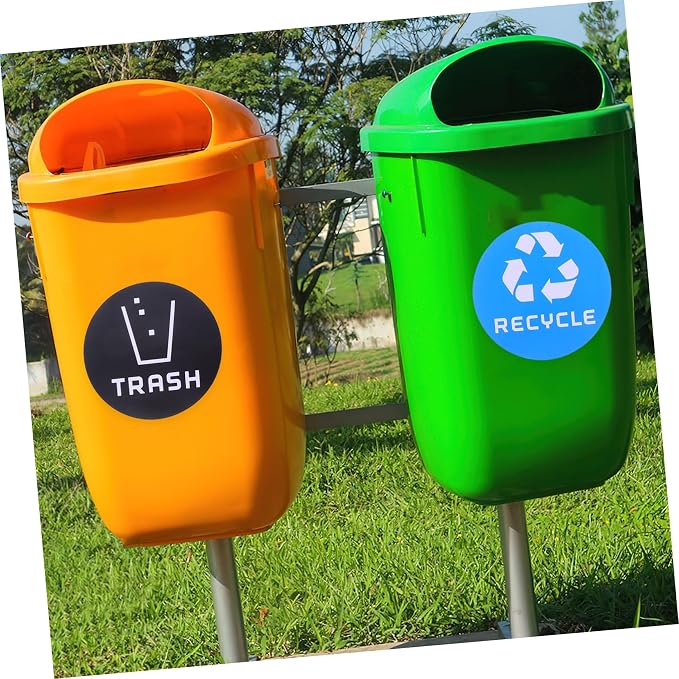 6pcs Decorative Waste Sorting Stickers