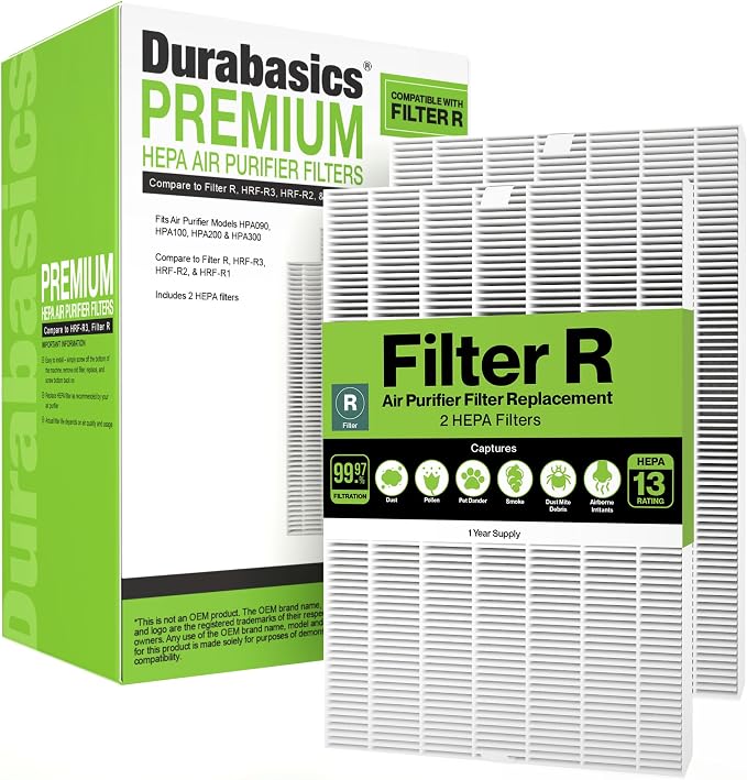 Durabasics 2 Pack of HEPA Filters Compatible