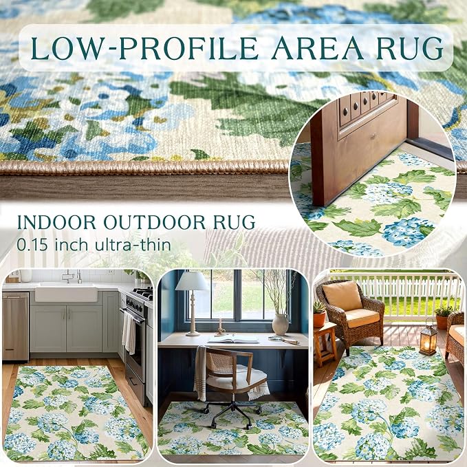 3x5 Floral Entry Rug