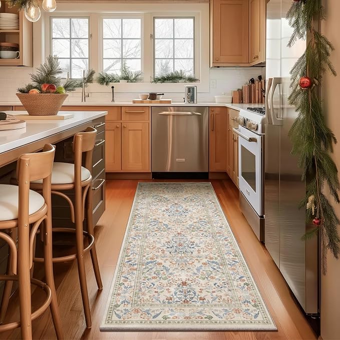 Washable Runners for Hallways Kitchen Rug: 2'6"x8' Runner Rugs Stain Resistant
