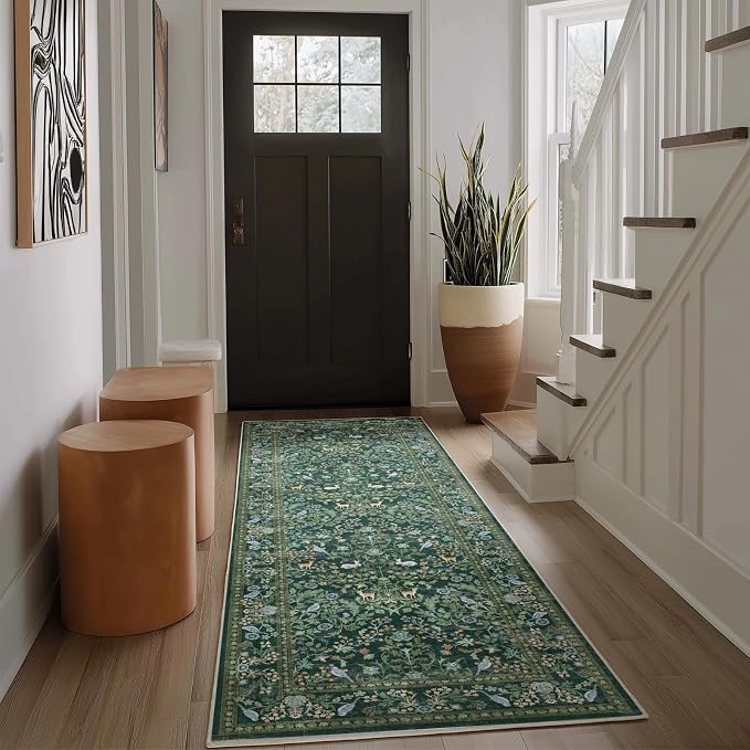 Washable Runners for Hallways Kitchen Rugs: 2'x6' Runner Rug Stain Resistant