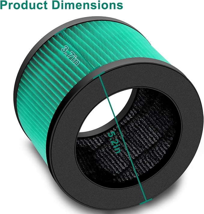 2 Pack MK01 MK06 Air Filter Replacement Compatible