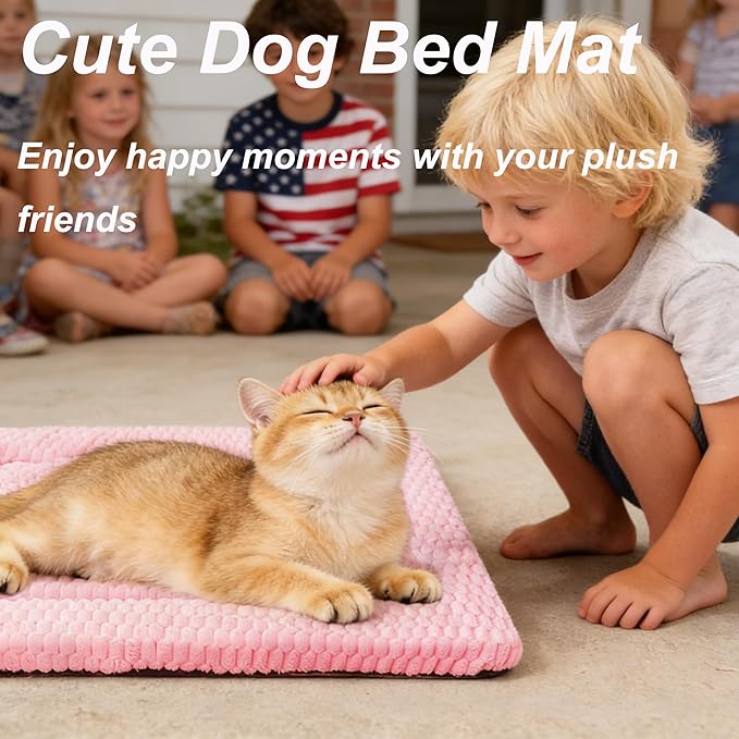 Dog Bed Mat - Reversible Dog Crate Bed Mats, Soft & Breathable Kennel Pad, Durable Crate Bed for Small Medium Large Dogs & Cats