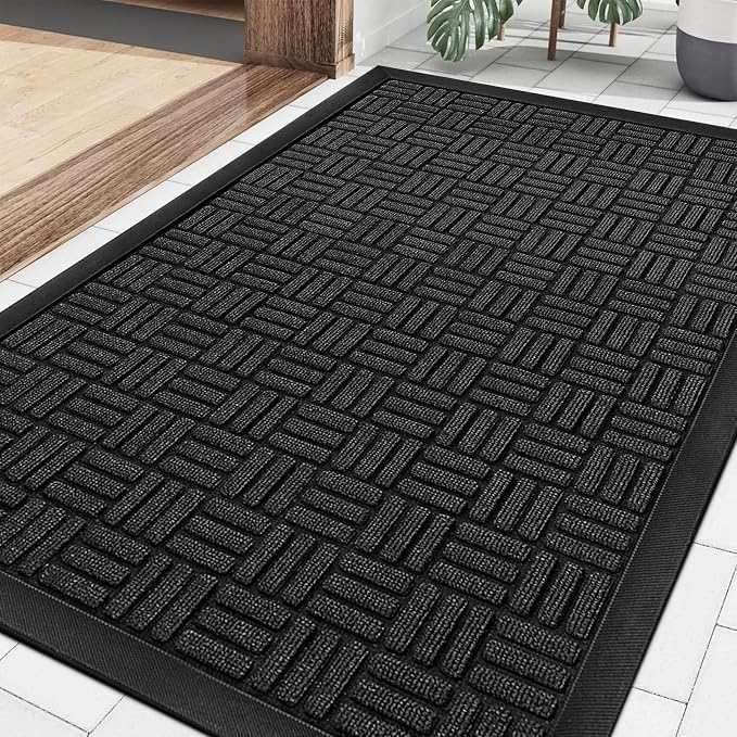Mibao Front Door Mat, Heavy Duty Durable Welcome Mat