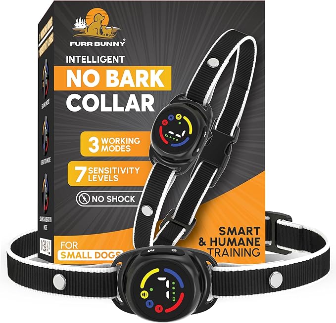 2026 Upgraded Intelligent Dog Bark Collar for Small and Medium Dogs - Beep, Vibration and 7 Sensitivity Levels Adjustment - No Shock Collar, Humane Training