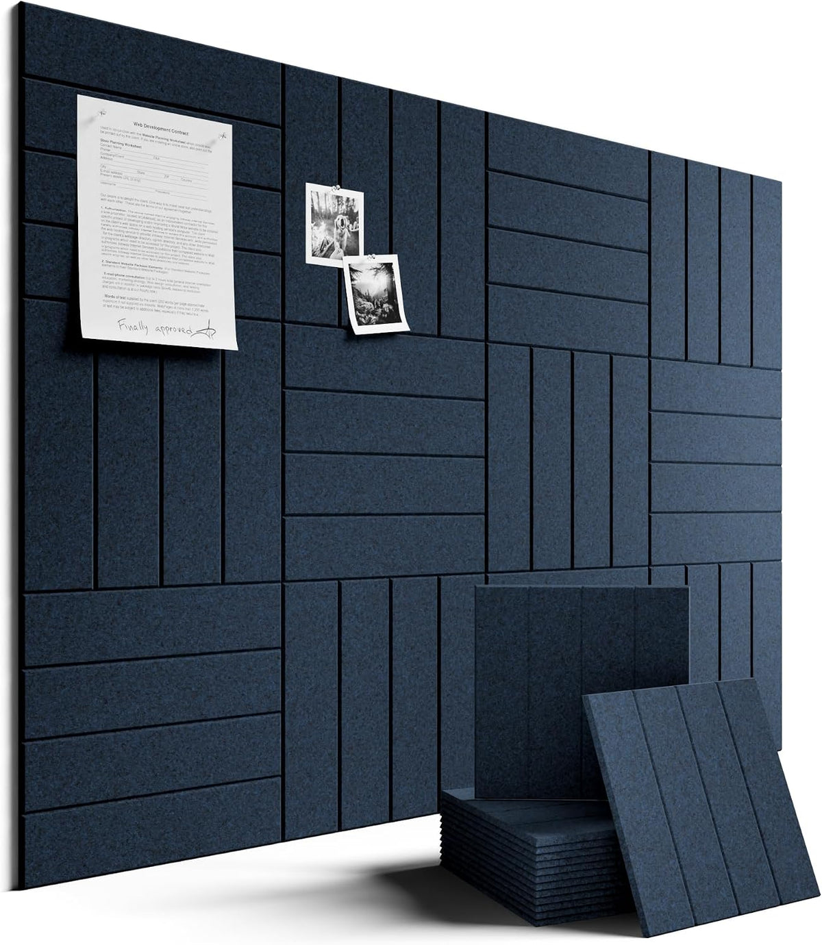 Fluxynara Felt Bulletin Board & Cork Board Alternative 48'' x 36''