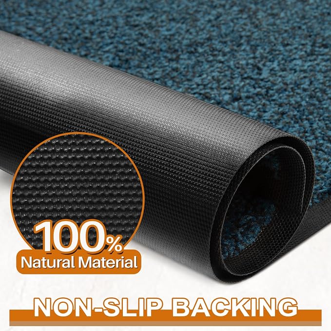 Mibao Front Door Mat Indoor Entrance, Dirt Trapper Welcome Mat