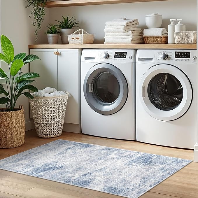 IOHOUZE Abstract Runner Rug 2x5 Ft Washable Runners