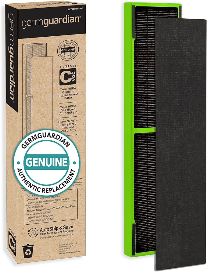 GermGuardian Filter C Toxin Clear HEPA Genuine Replacement Filter, Removes