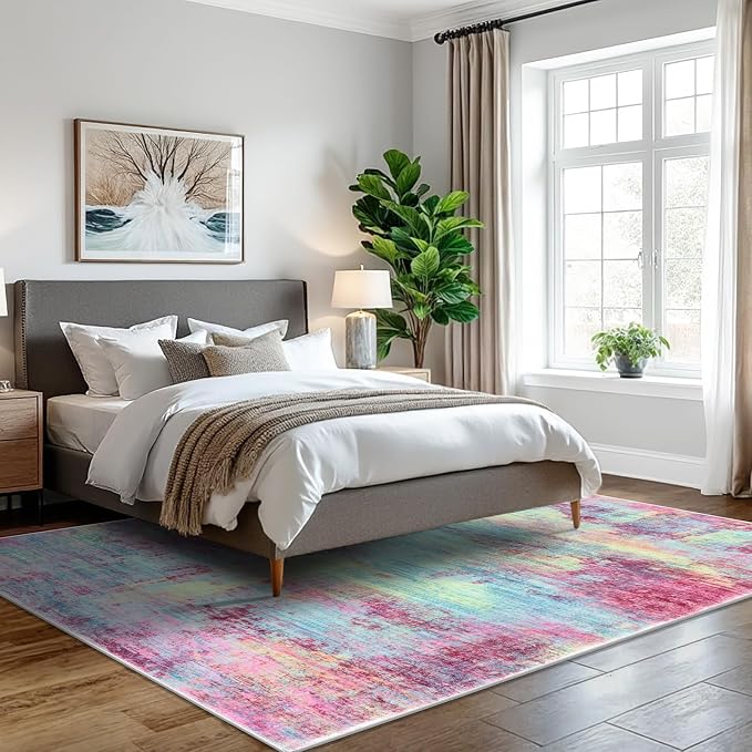 IOHOUZE Abstract Area Rugs 5x7 Ft Washable Rugs
