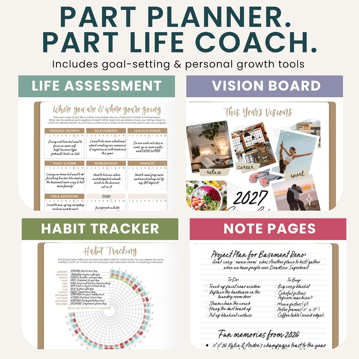 bloom daily planners 2027 Monthly Planner Calendar Book (January 2027 - December 2027) - Large 9” x 12” Floral Agenda Schedule Organizer - Garden Party