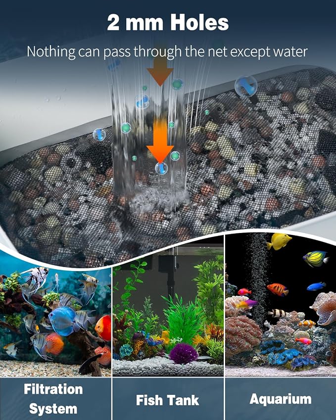 Pawfly 8 Pack Aquarium Filter Media Bags, Fine Mesh Filter Bag
