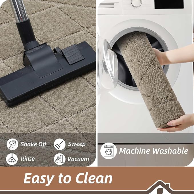 BEQHAUSE Dirt Trapper Door Mat 20" x 32", Doormat Non-Slip Entryway Rugs