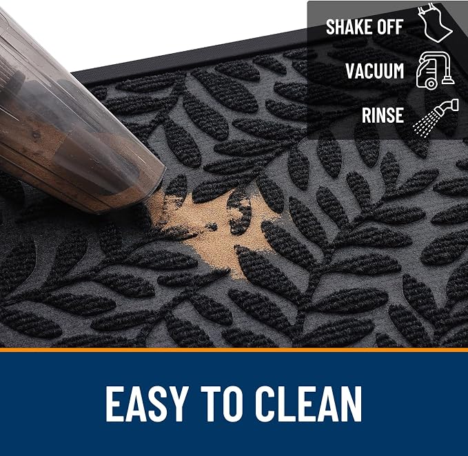 OLANLY Door Mat Indoor Outdoor Entrance, Waterproof All-Weather All-Season