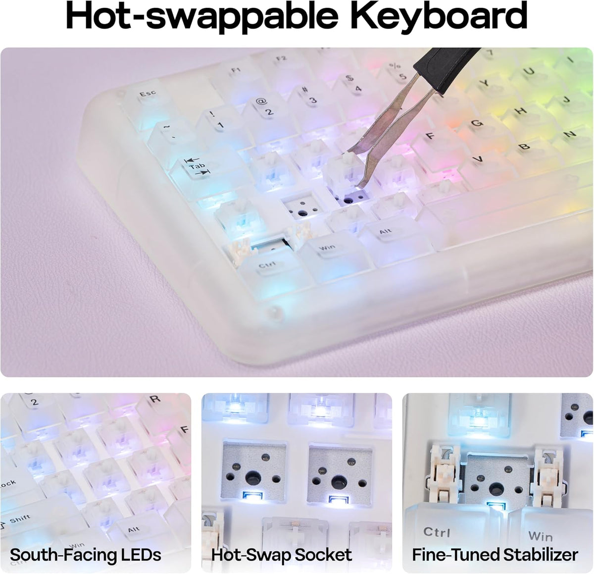 KiiBoom Phantom98 Lite 96% Wireless Mechanical Gaming Keyboard, VIA Custom