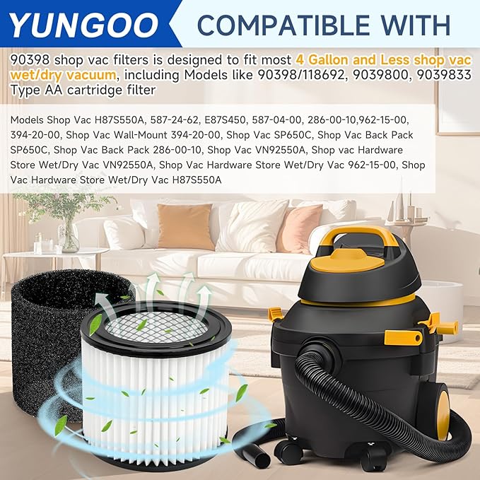 2 Pack 90398 Replacement Filter Compatible