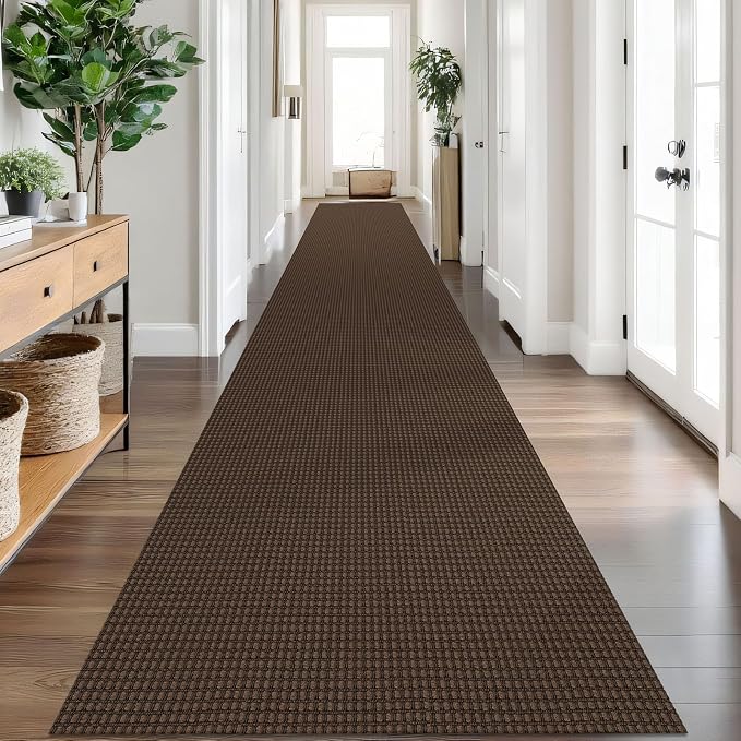 IOHOUZE Washable Exrea Long Hallway Runner Rug 3x20 Non Slip Rubber Backed