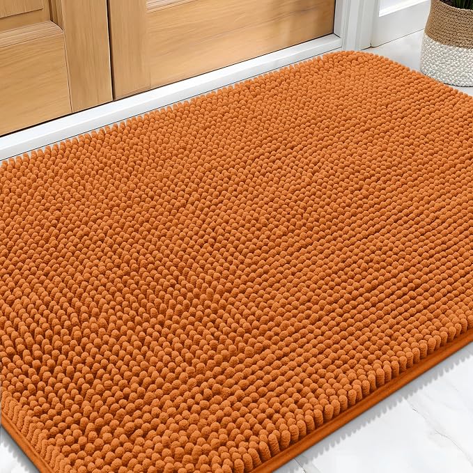 OLANLY Dog Door Mat for Muddy Paws 34x21, Absorbs Moisture and Dirt, Absorbent