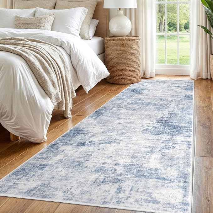 IOHOUZE Abstract Runner Rug 3x8 Ft Washable Runners