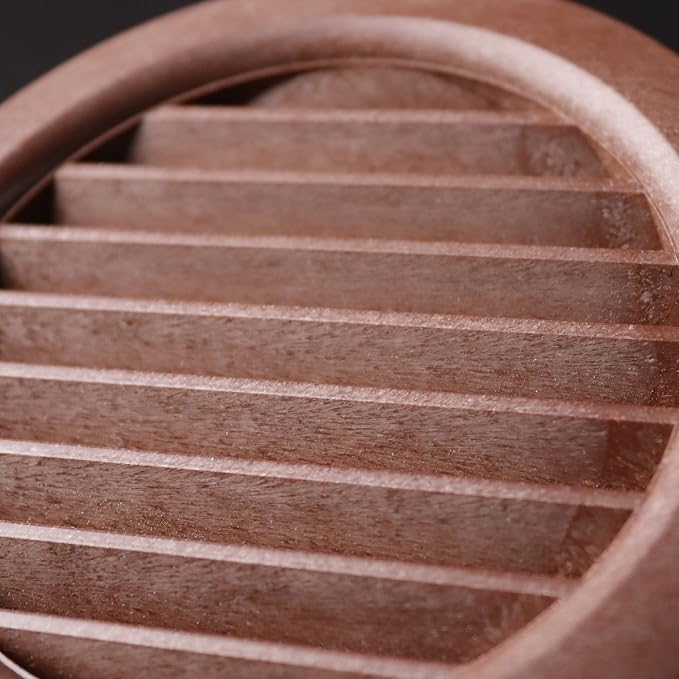VENTS-US - 4" Brown Pack of 6 Plastic Round Vent Covers