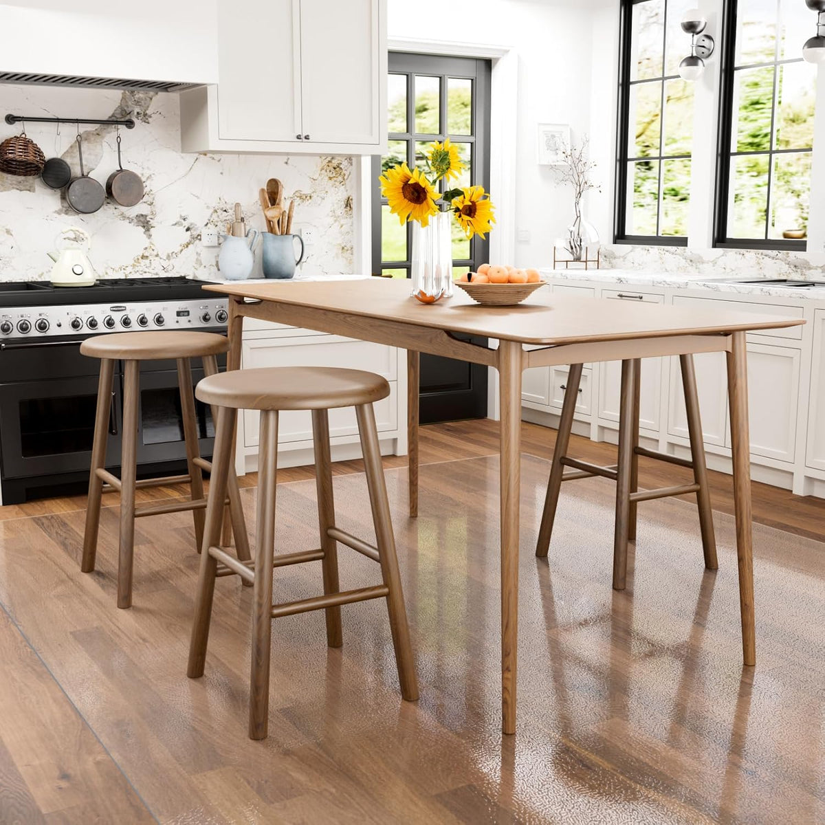 Clear Floor Mat 5'x8' for Under Dining Table – Plastic Waterproof Non Slip