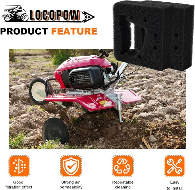 LOCOPOW 17211-ZM3-800 Air Filter Fits Honda GX31 GX22 GX 31 22 Engines FG100