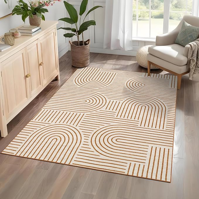 ROYHOME Washable Rug 4x6 Area Rugs