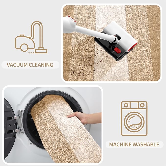 Kitinjoy Indoor Outdoor Door Mat, 44x32 Non-Slip Absorbent Dirt Trapper
