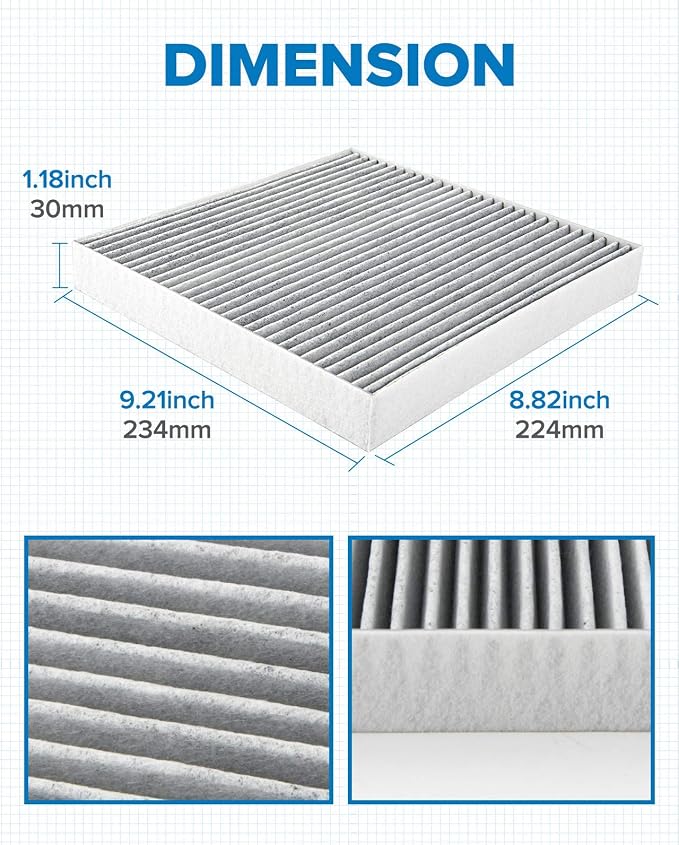 PHILTOP Premium Cabin Air Filter, Replacement