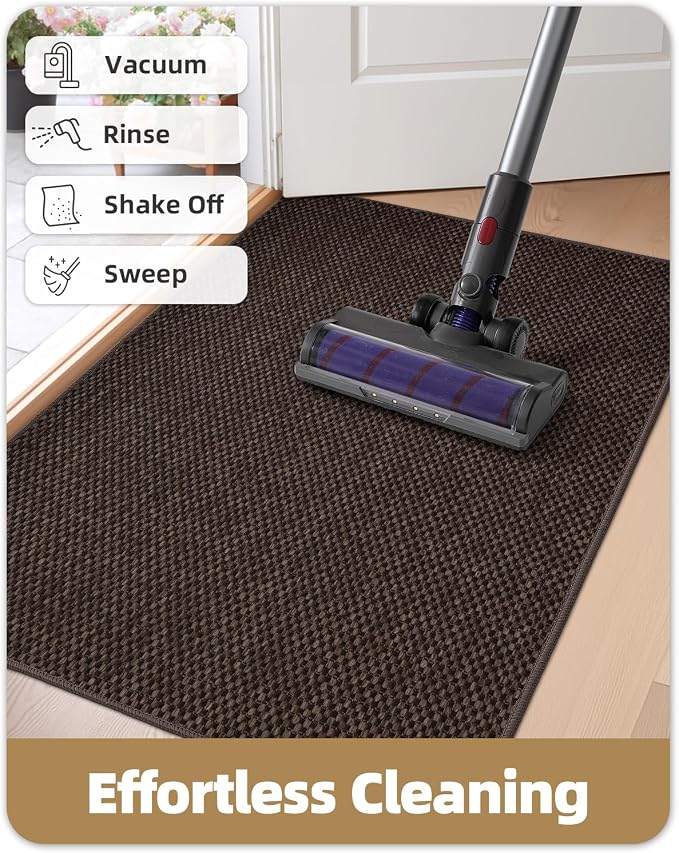 Color&Geometry Ultra-Thin Indoor Door Mat, Washable Doormat